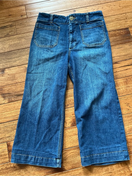 Maeve Denim - Anthropologie Maeve The Colette Cropped Wide Leg Jean, size 31